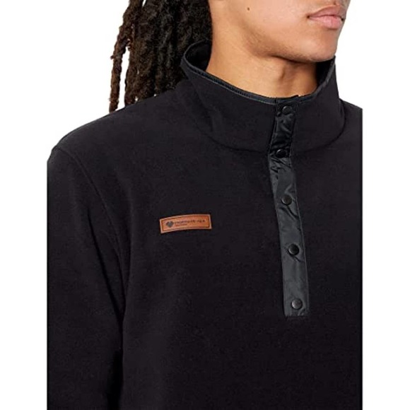 NWT!! Mens Obermeyer Fleece Pullover Black Size Large - Picture 6 of 10